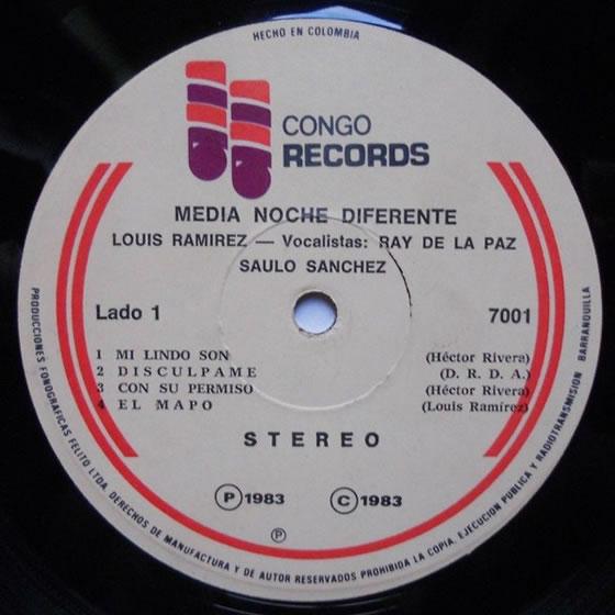  Louis Ramírez. Media Noche Diferente Congo Records
